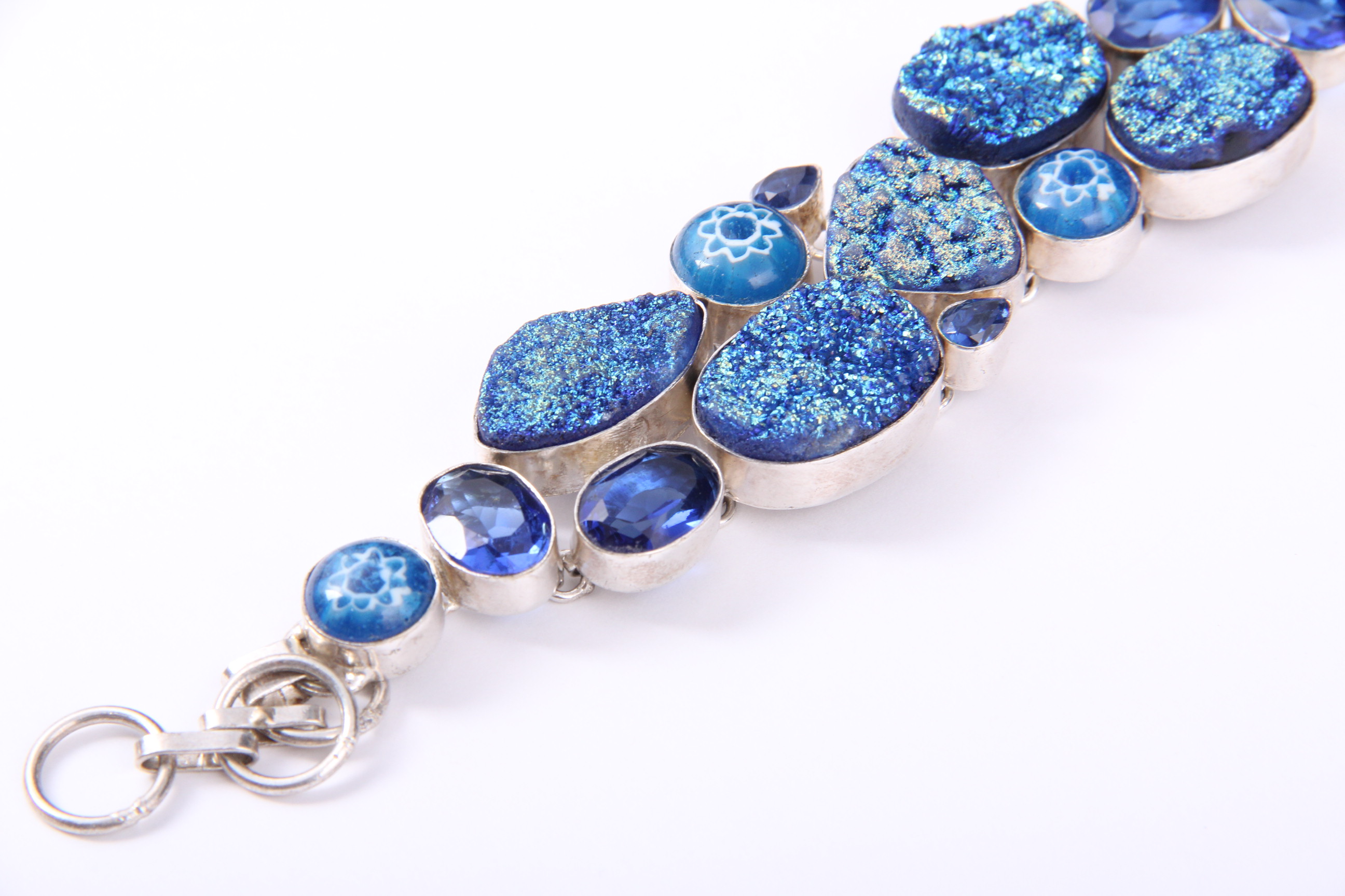 Sterling Silver Blue Stone Bracelet