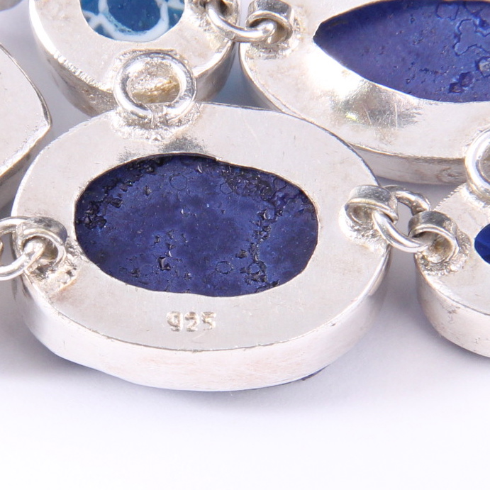 Sterling Silver Blue Stone Bracelet