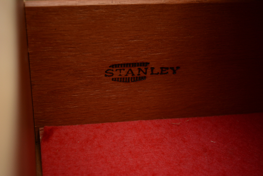 Vintage Stanley Furniture Blonde Finish China Cabinet