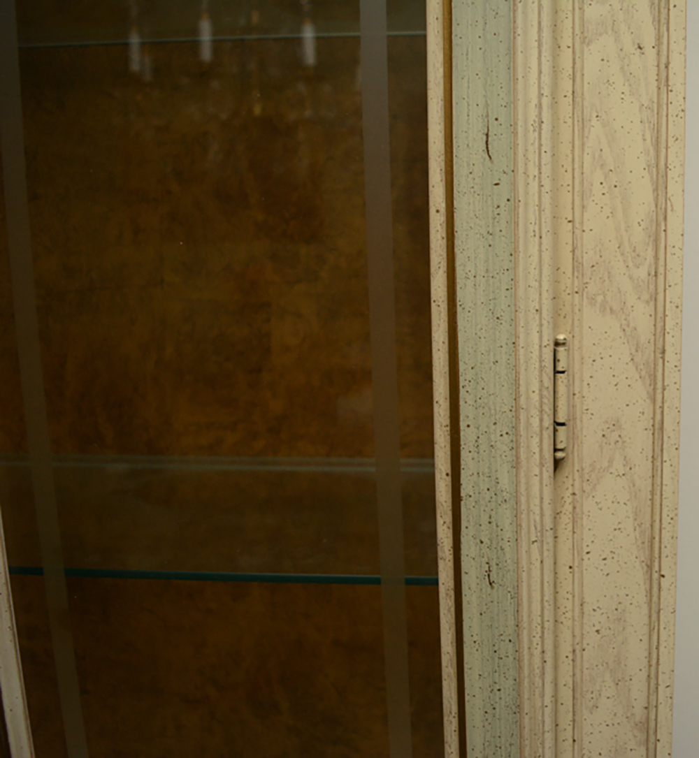 Vintage Stanley Furniture Blonde Finish China Cabinet