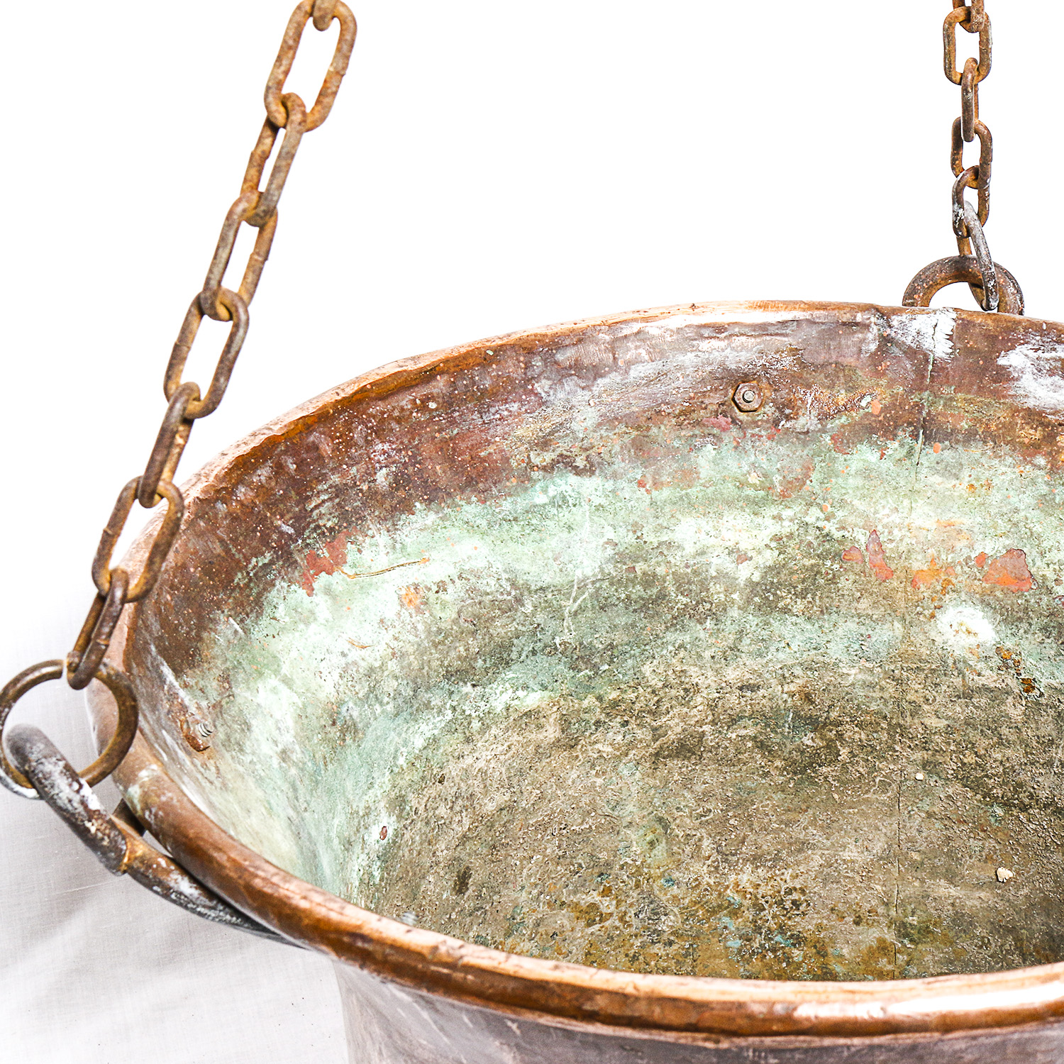 Vintage Copper Hanging Planter