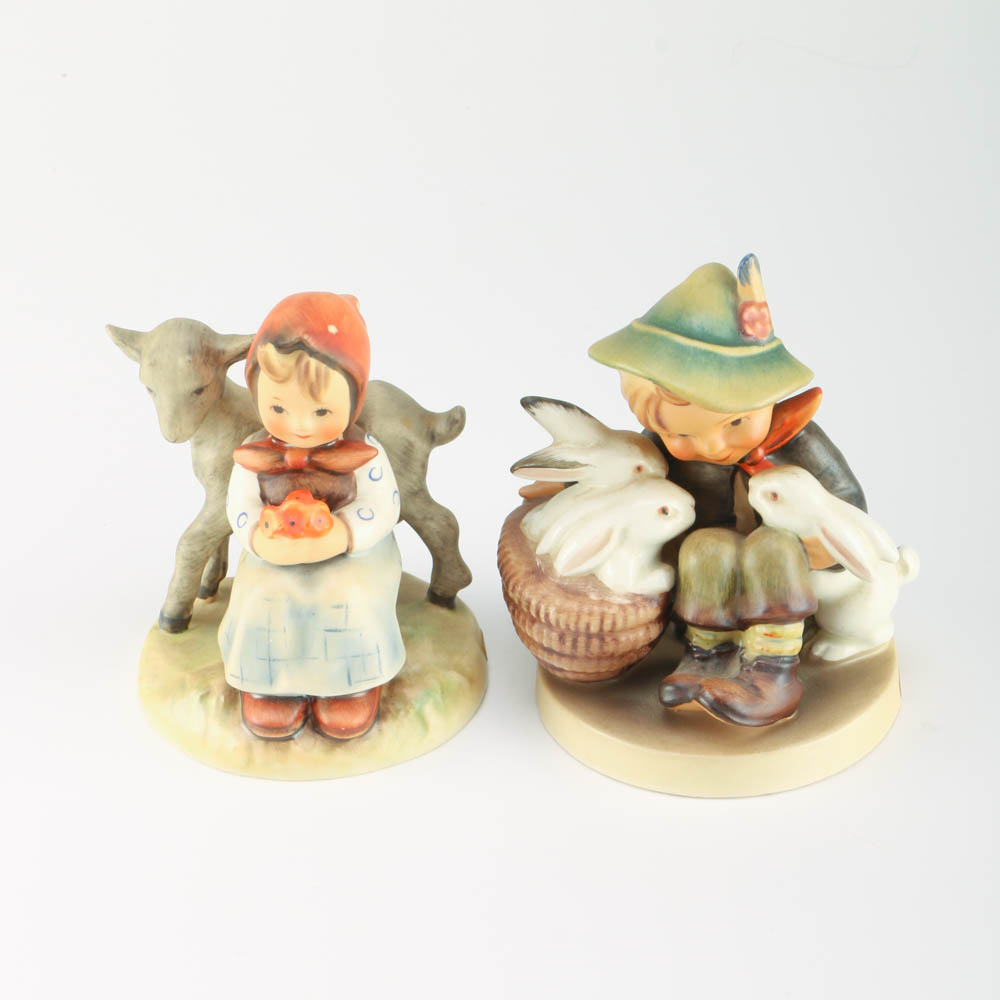 Pair of Hummel Porcelain Figurines