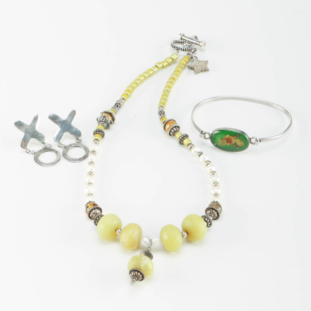 Collection of Sterling Silver Jewelry