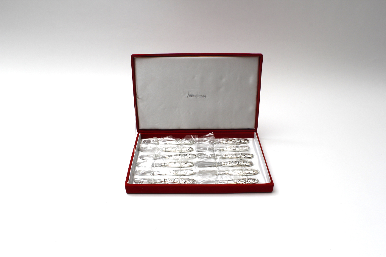 Neiman Marcus 12 Days of Christmas Cheese Knife Set