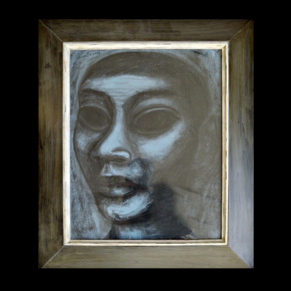 Original Signed Pastel Portrait by Juan DePrey