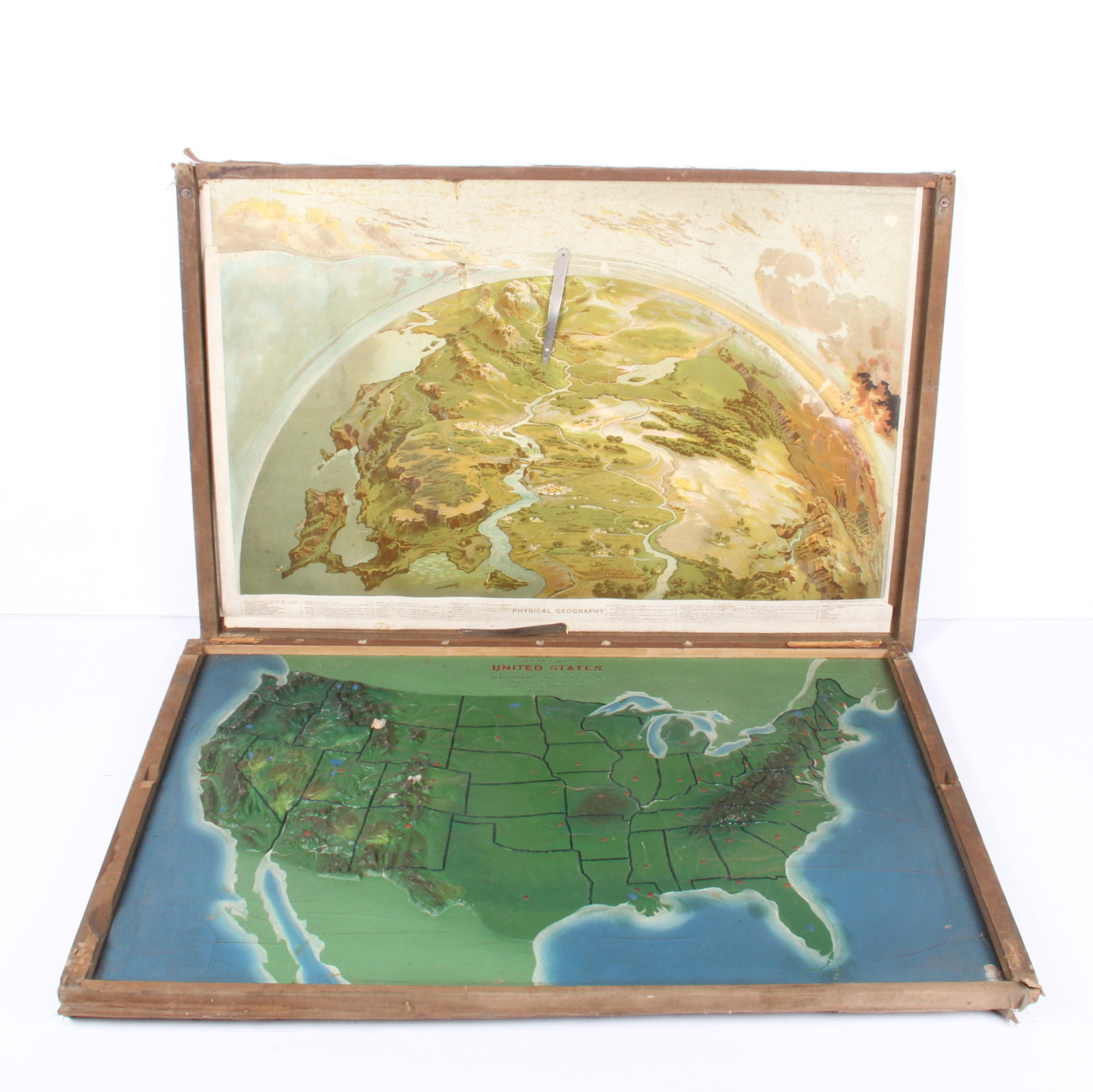 Vintage Topographical Map of the United States
