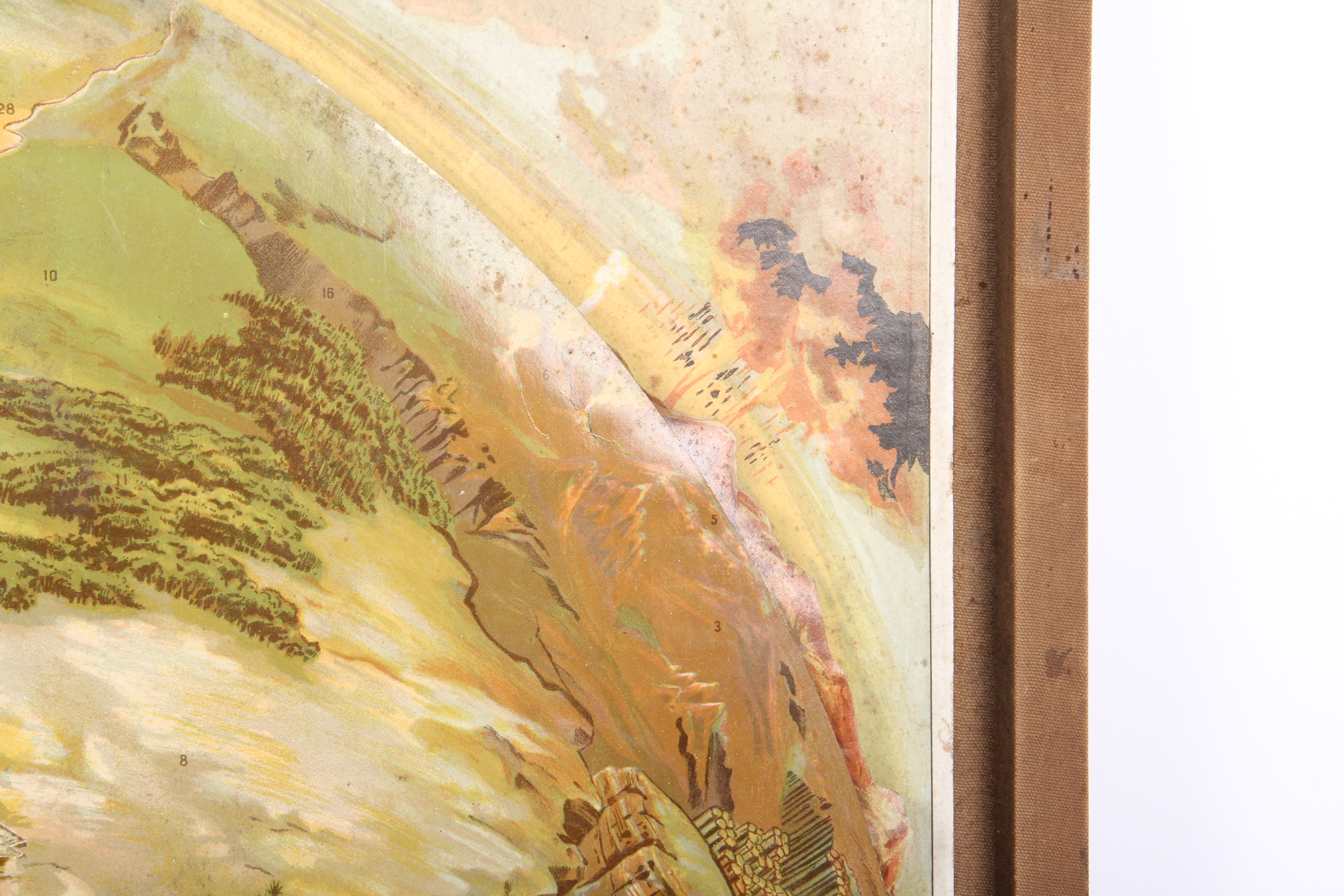 Vintage Topographical Map of the United States