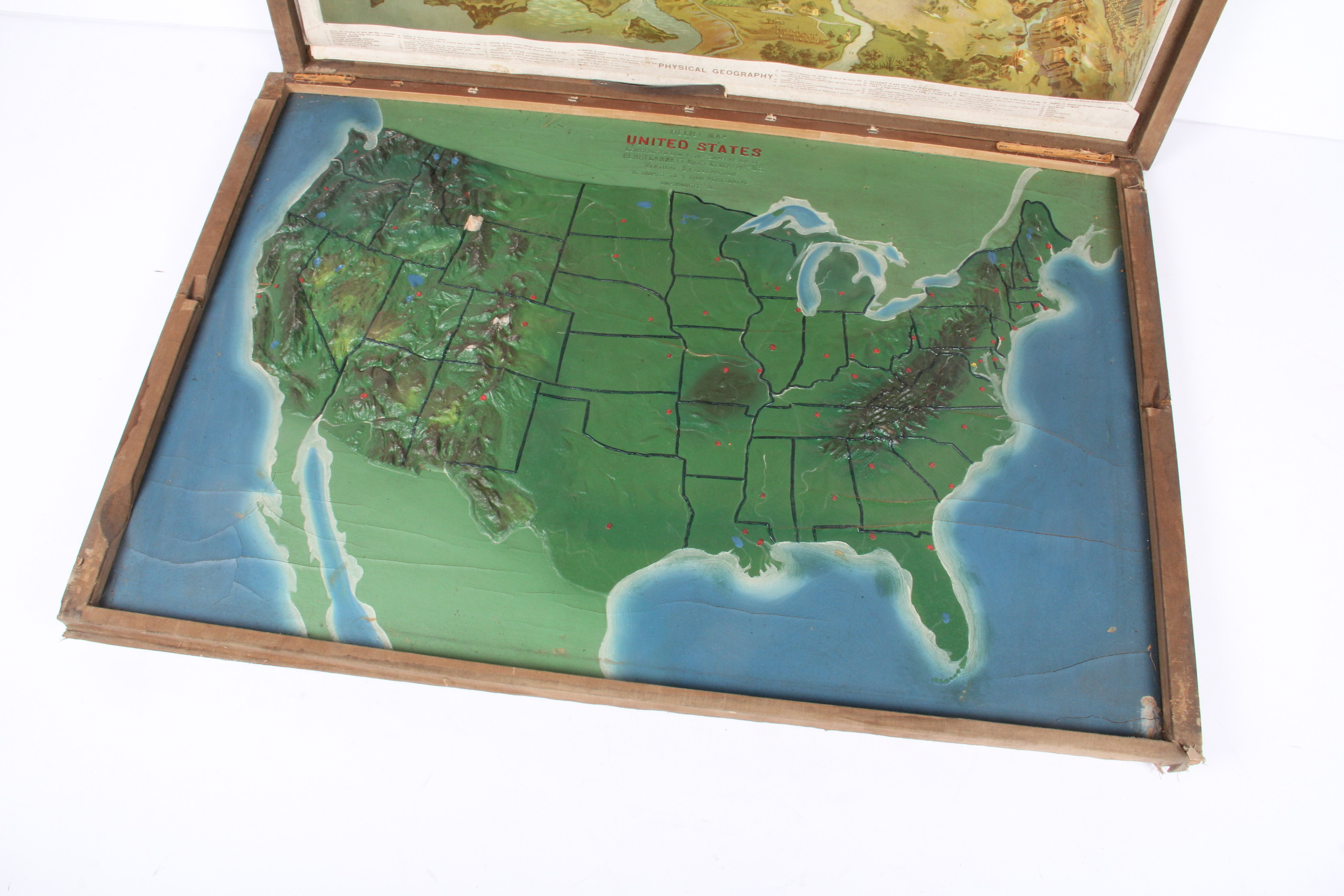 Vintage Topographical Map of the United States