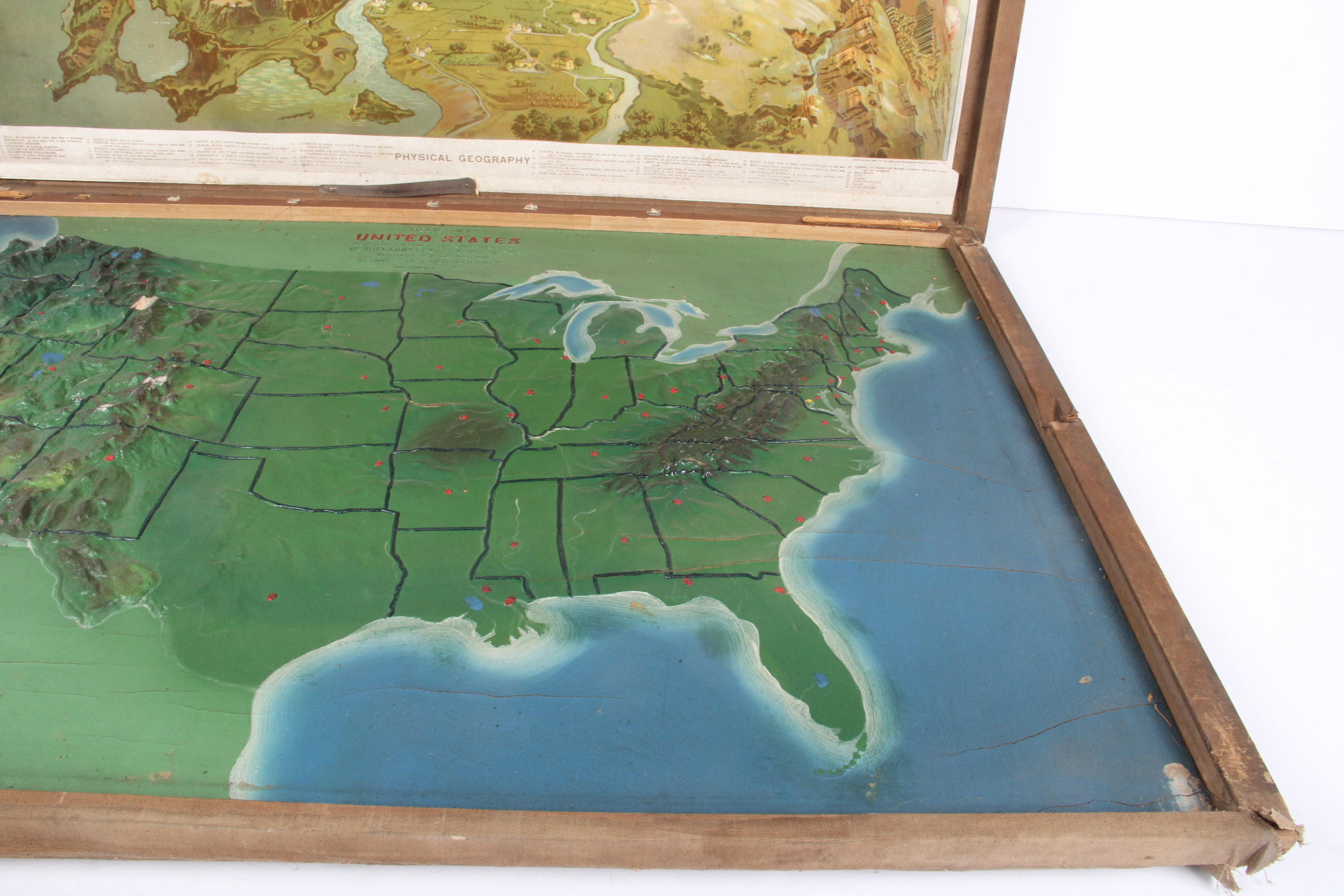 Vintage Topographical Map of the United States