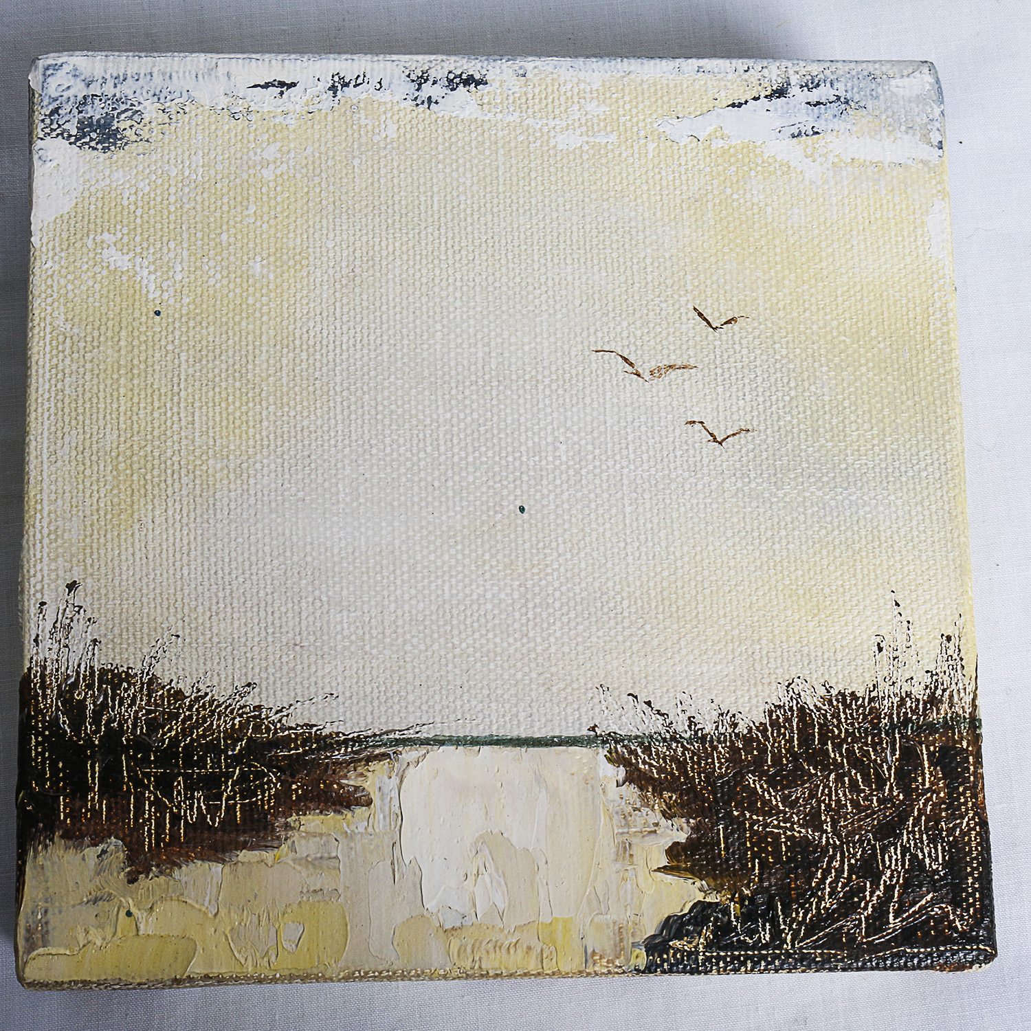 Quartet of Original Oil Paintings by Kristina Taherzedah