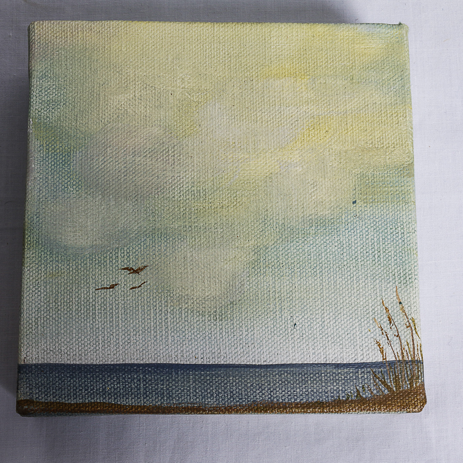 Quartet of Original Oil Paintings by Kristina Taherzedah