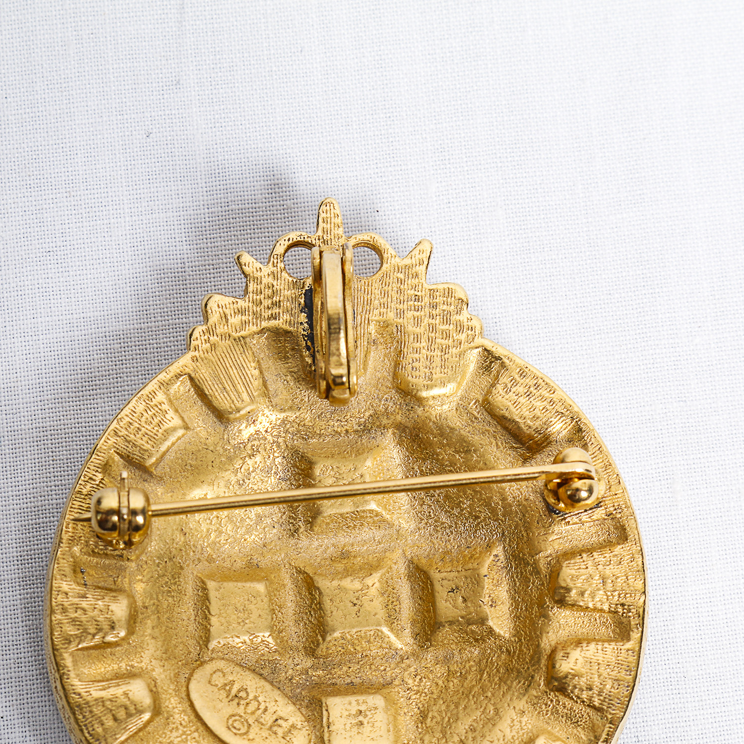 Two Vintage Rhinestone Brooches