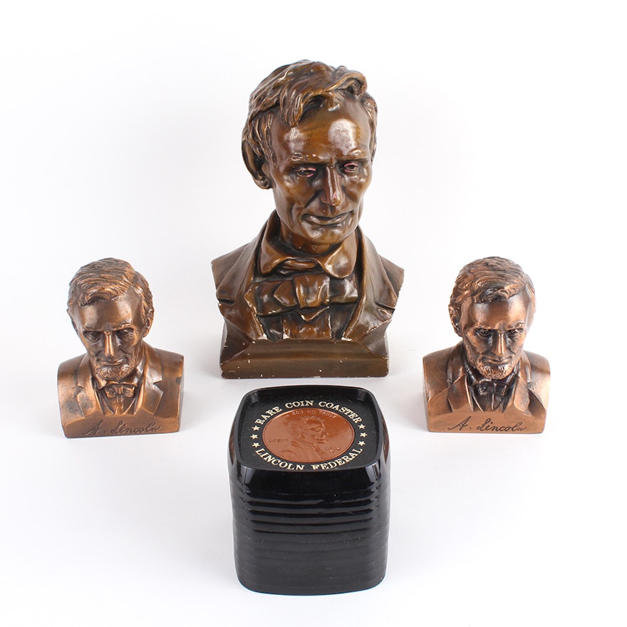 Selection of Abraham Lincoln Themed Decorative Pieces