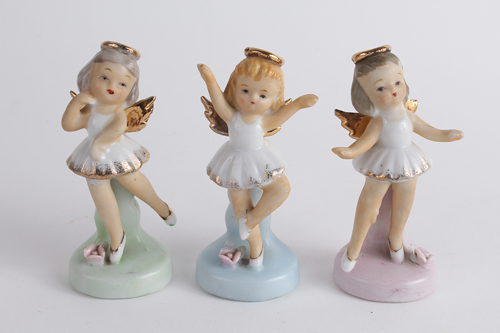 Selection of Vintage Ceramic Angel Figurines