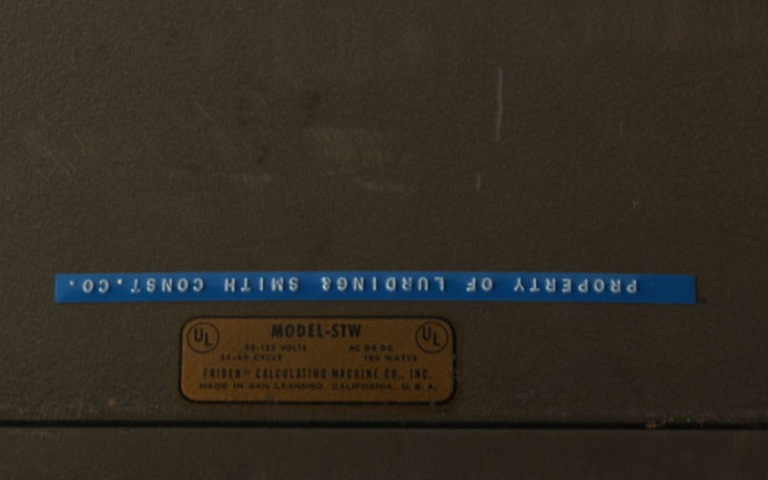 Vintage Friden Electro-Mechanical Calculator