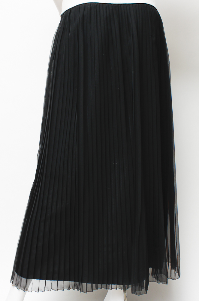 Vintage 1940's Silk Mary McFadden Pleated Couture Dress