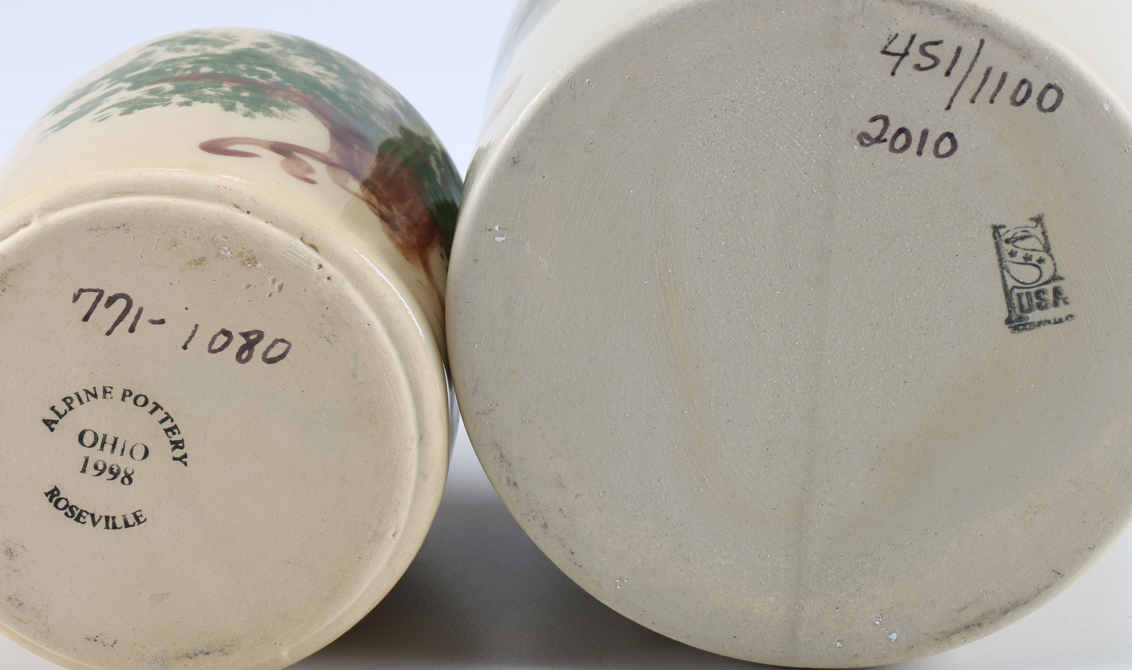 Alpine Pottery Roseville Pieces