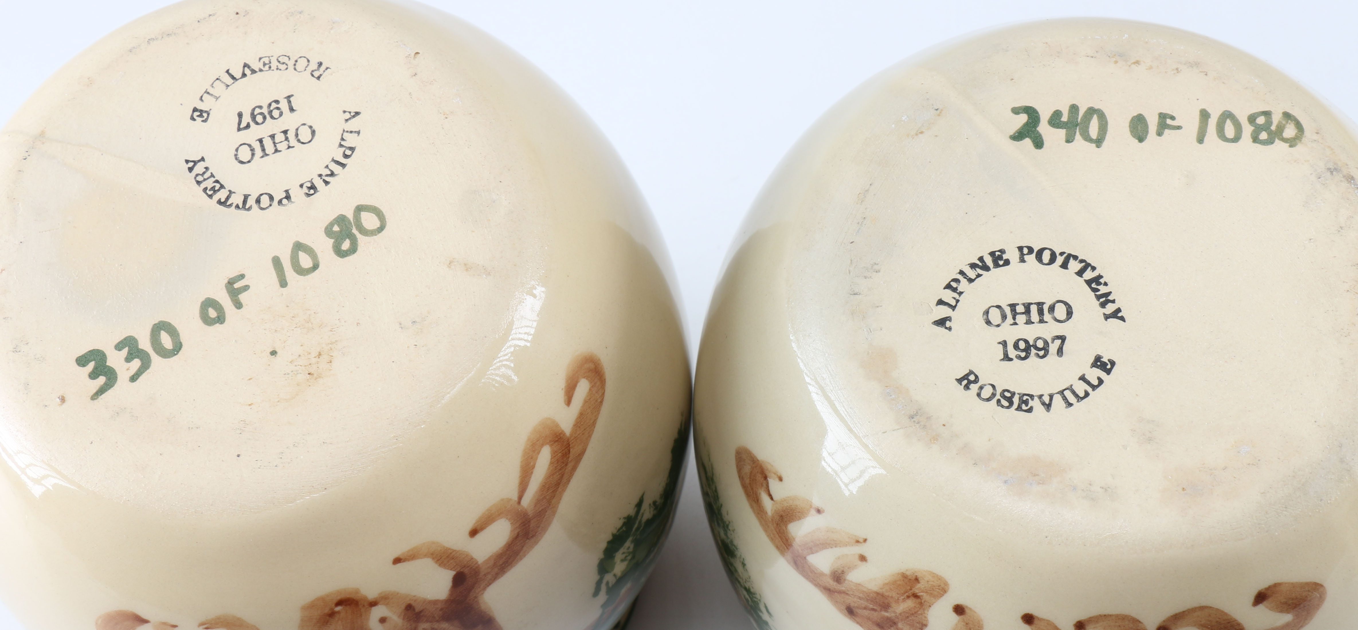 Alpine Pottery Roseville Pieces