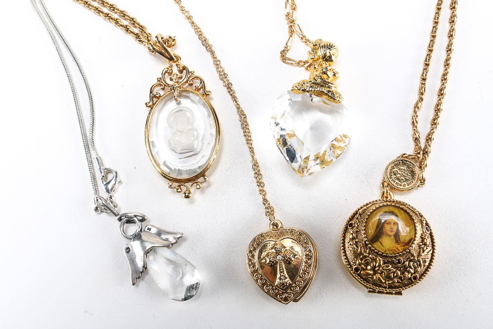 Christian and Christmas-Themed Costume Jewelry