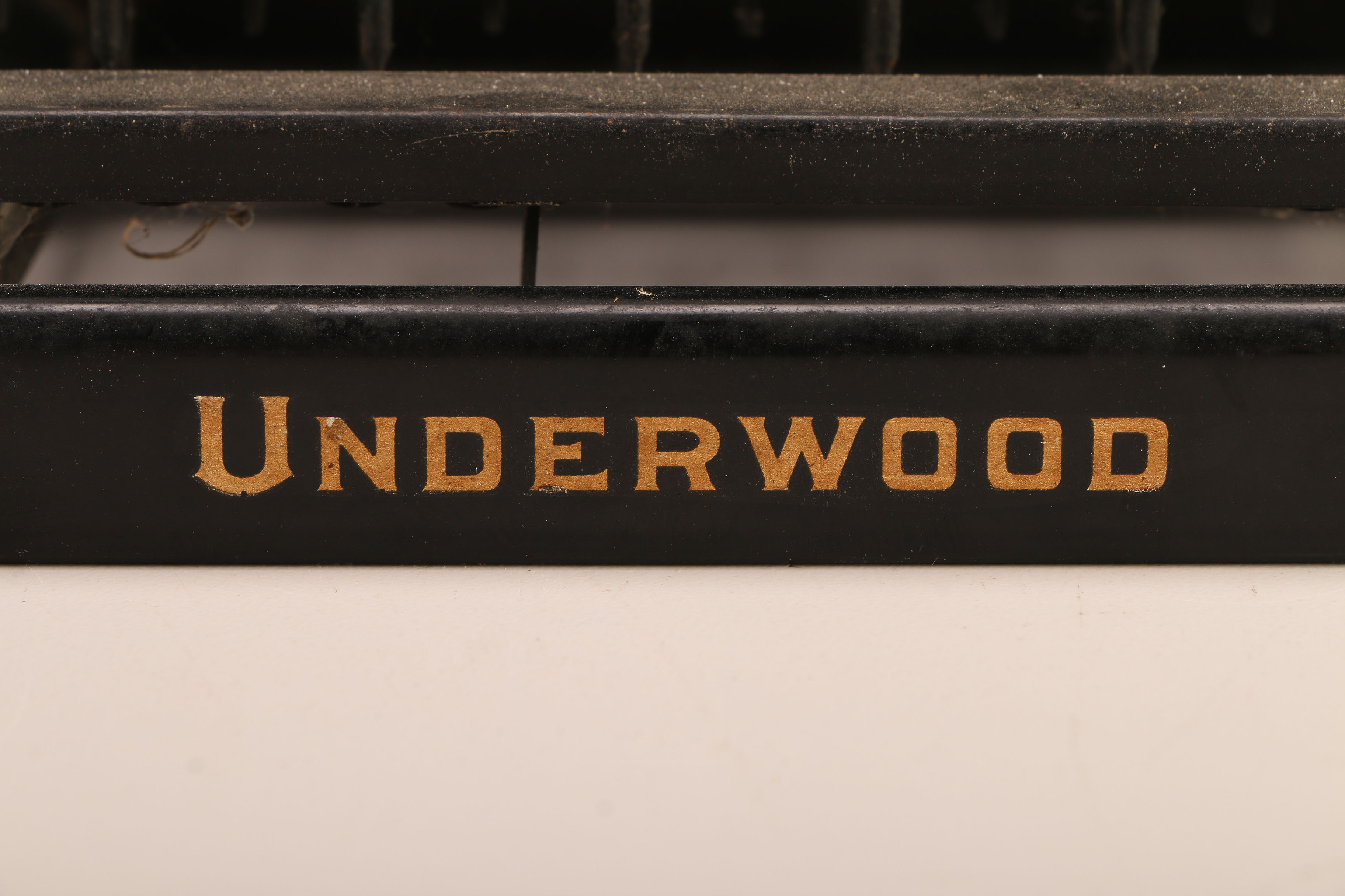 Vintage Underwood Typewriter and Desk Clock