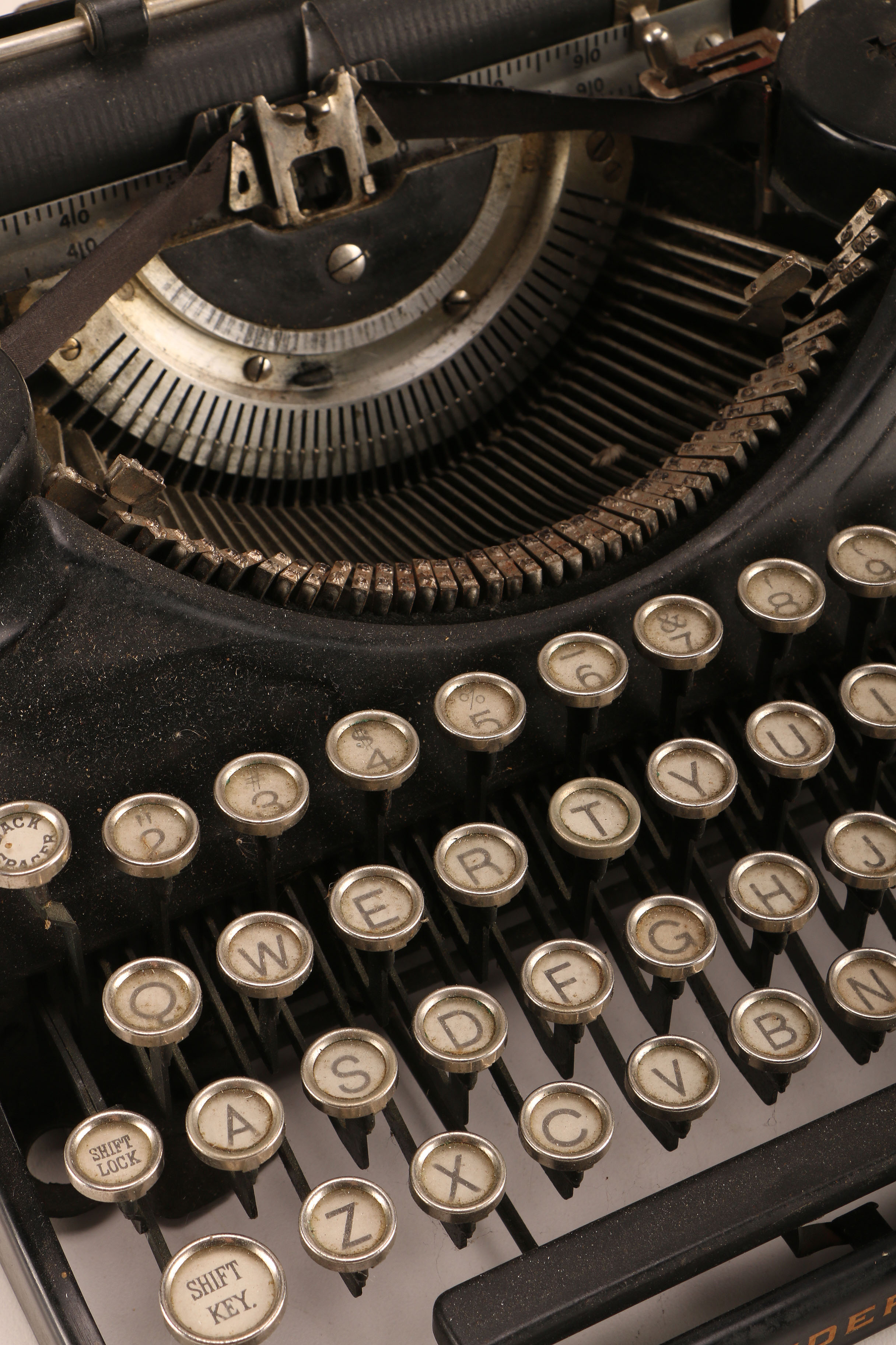 Vintage Underwood Typewriter and Desk Clock
