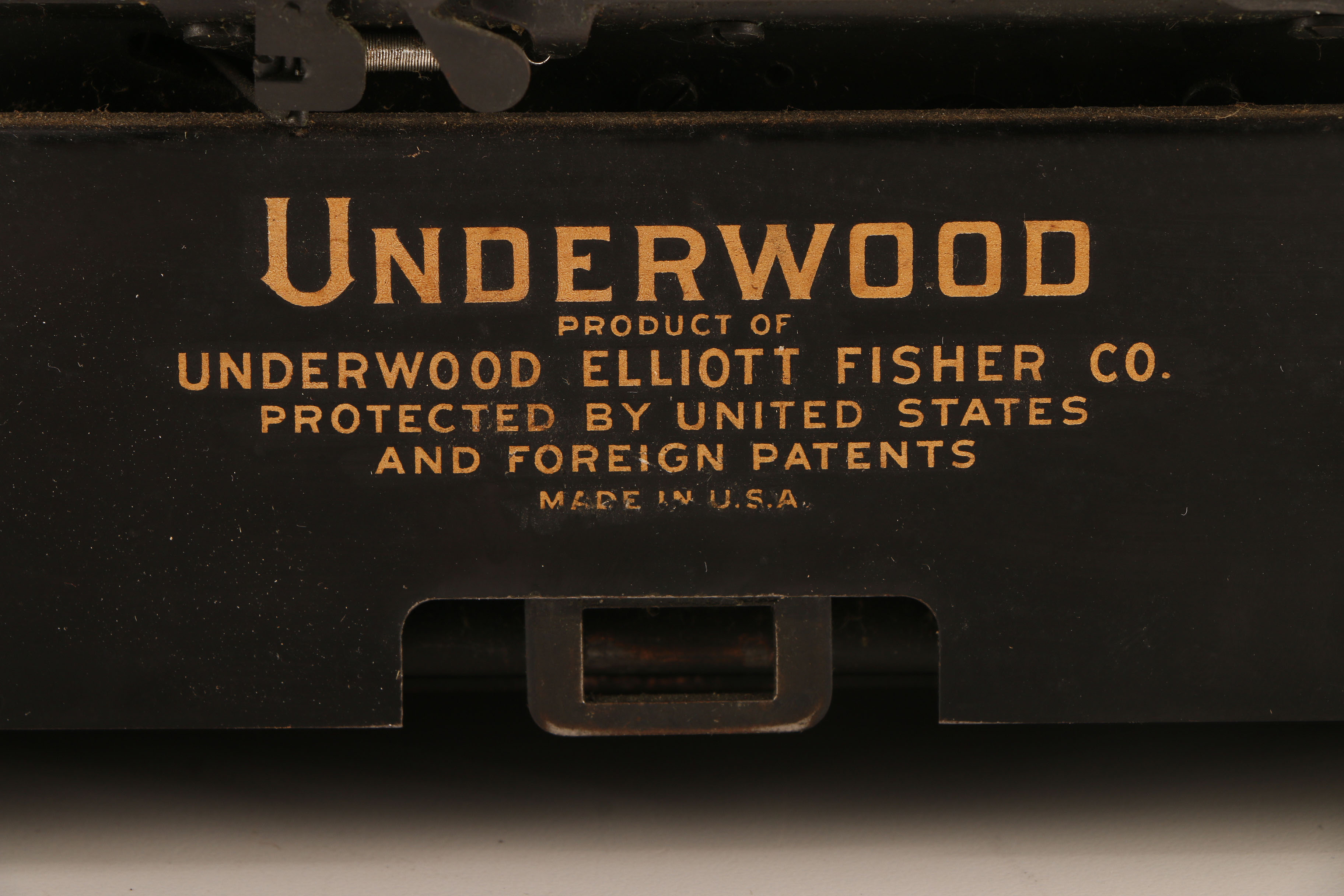 Vintage Underwood Typewriter and Desk Clock