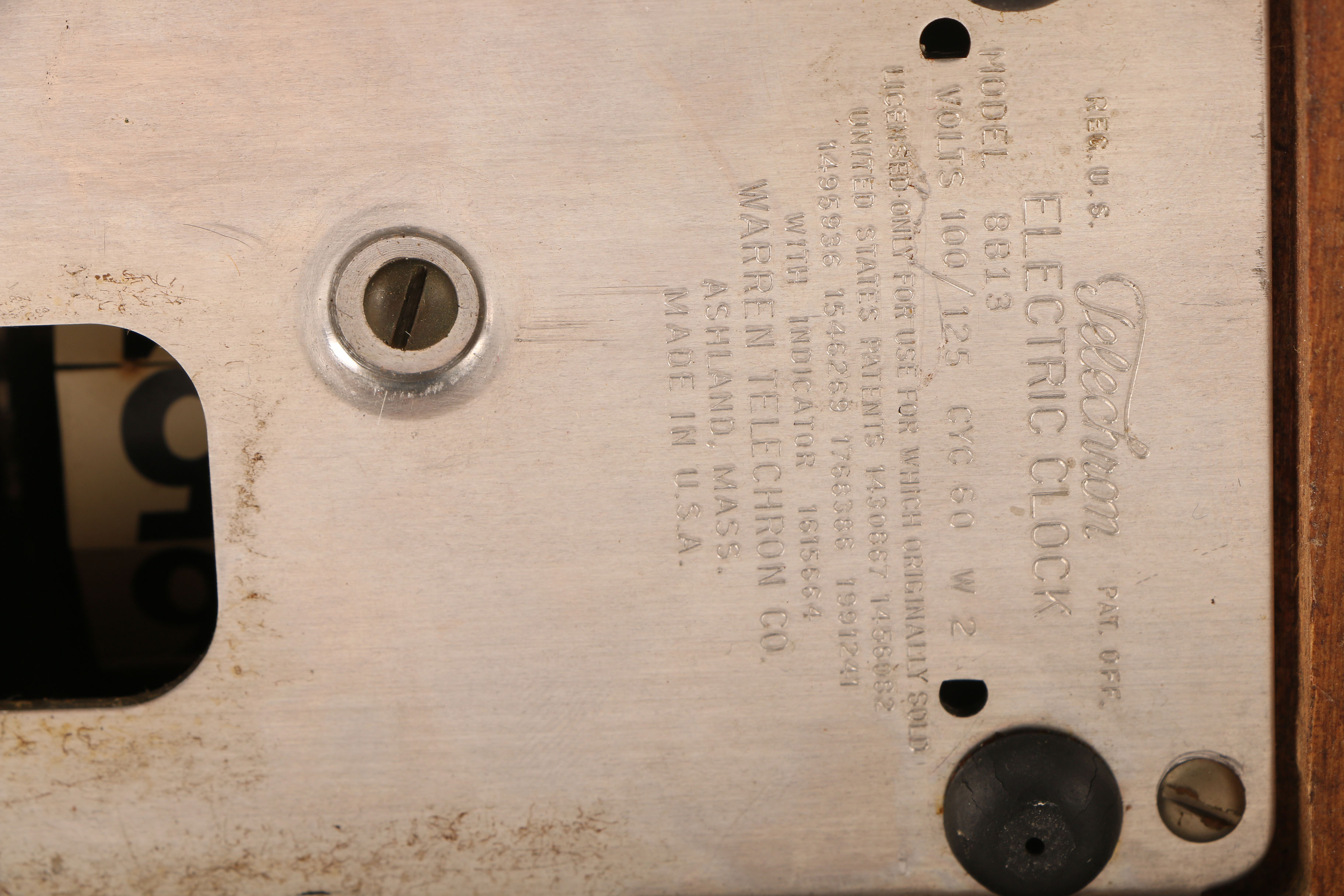 Vintage Underwood Typewriter and Desk Clock