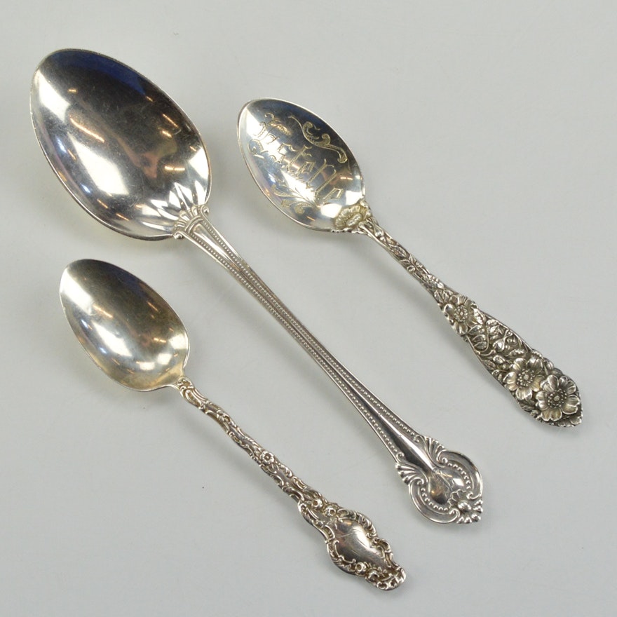 Antique Sterling Silver Spoons