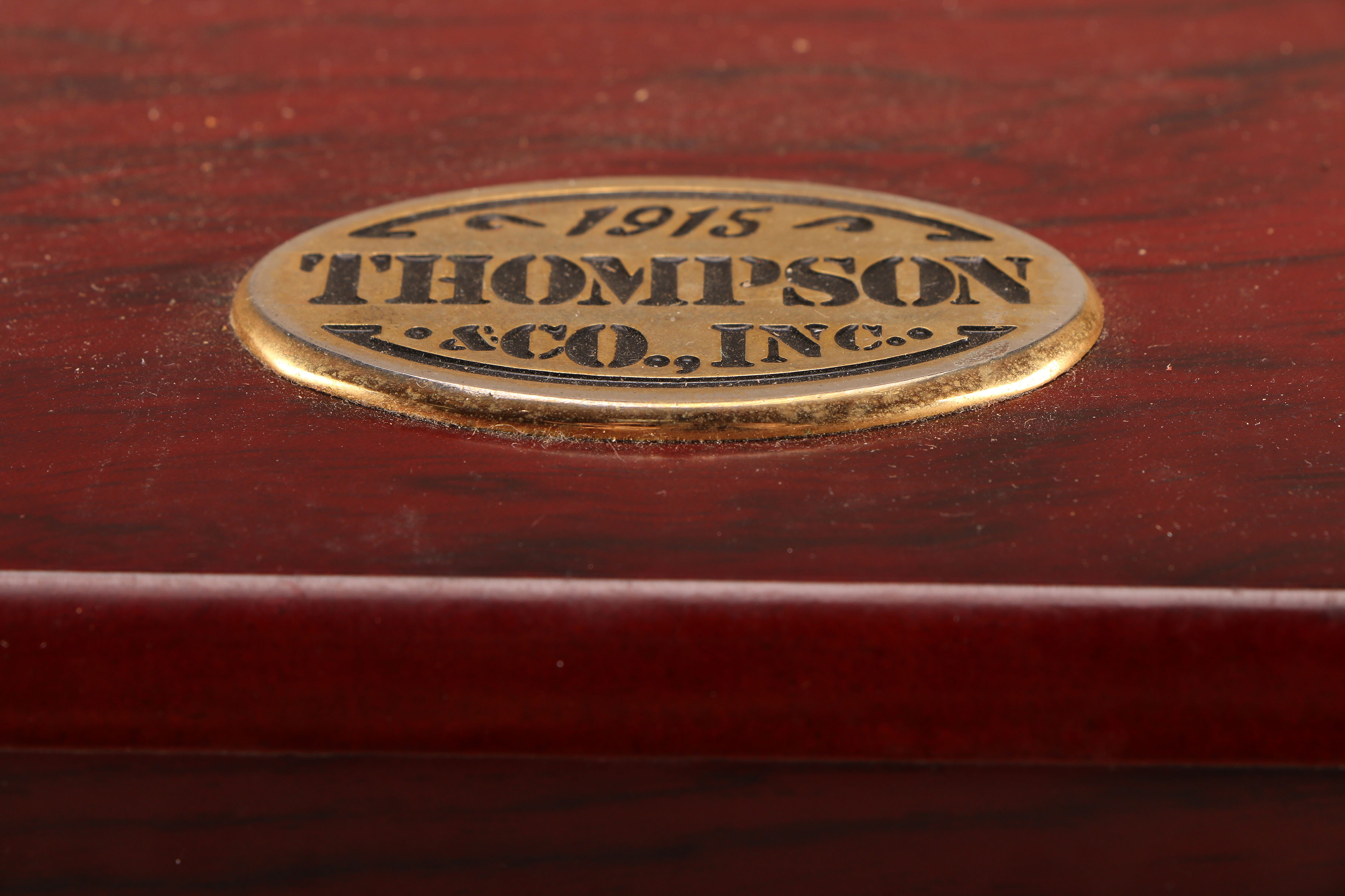 Thompson and Co. Electronic Cherry Wood Humidor