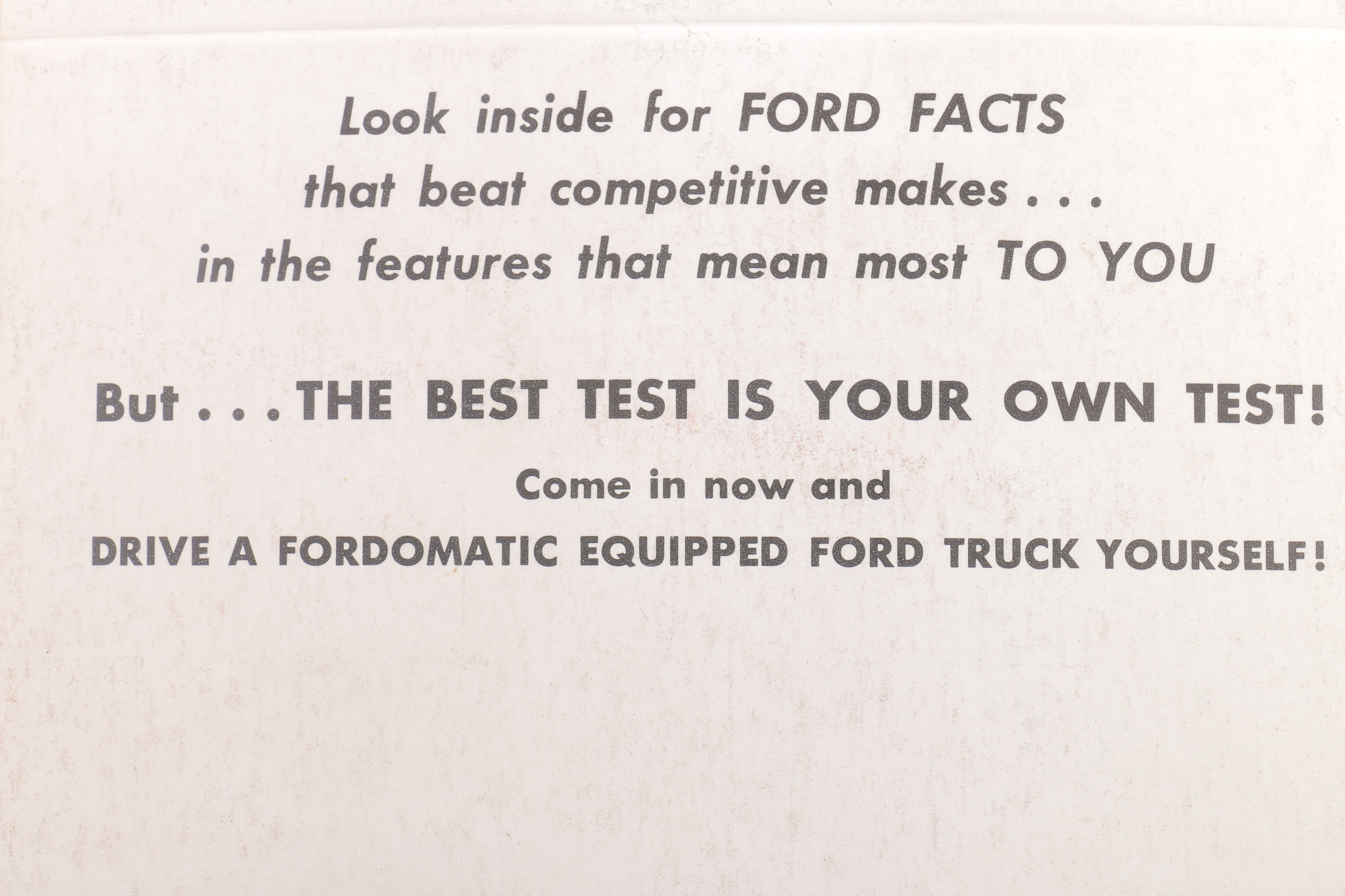 Collection of 1956 Ford Brochures