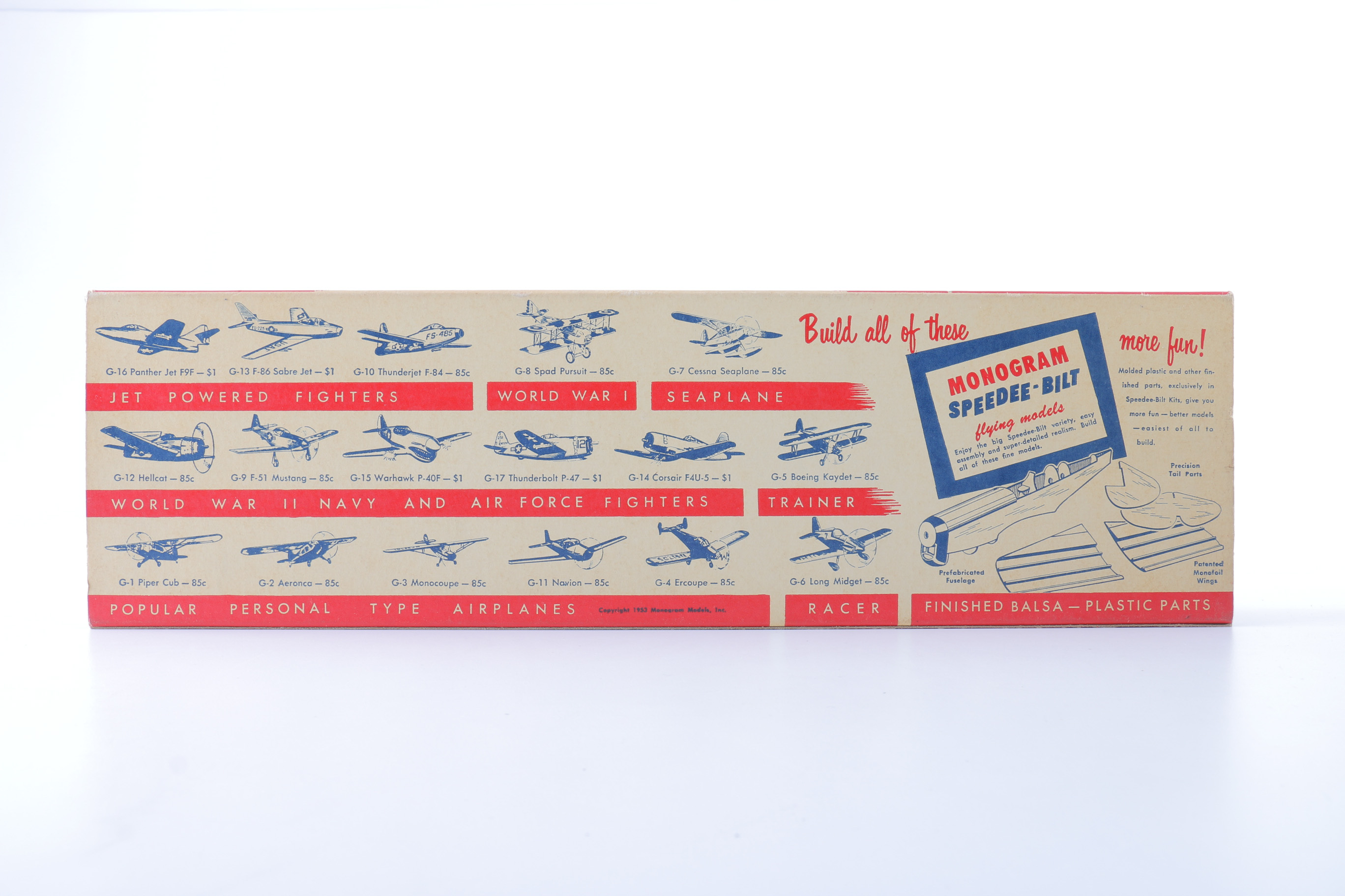 Vintage Model Plane Boxes and Parts