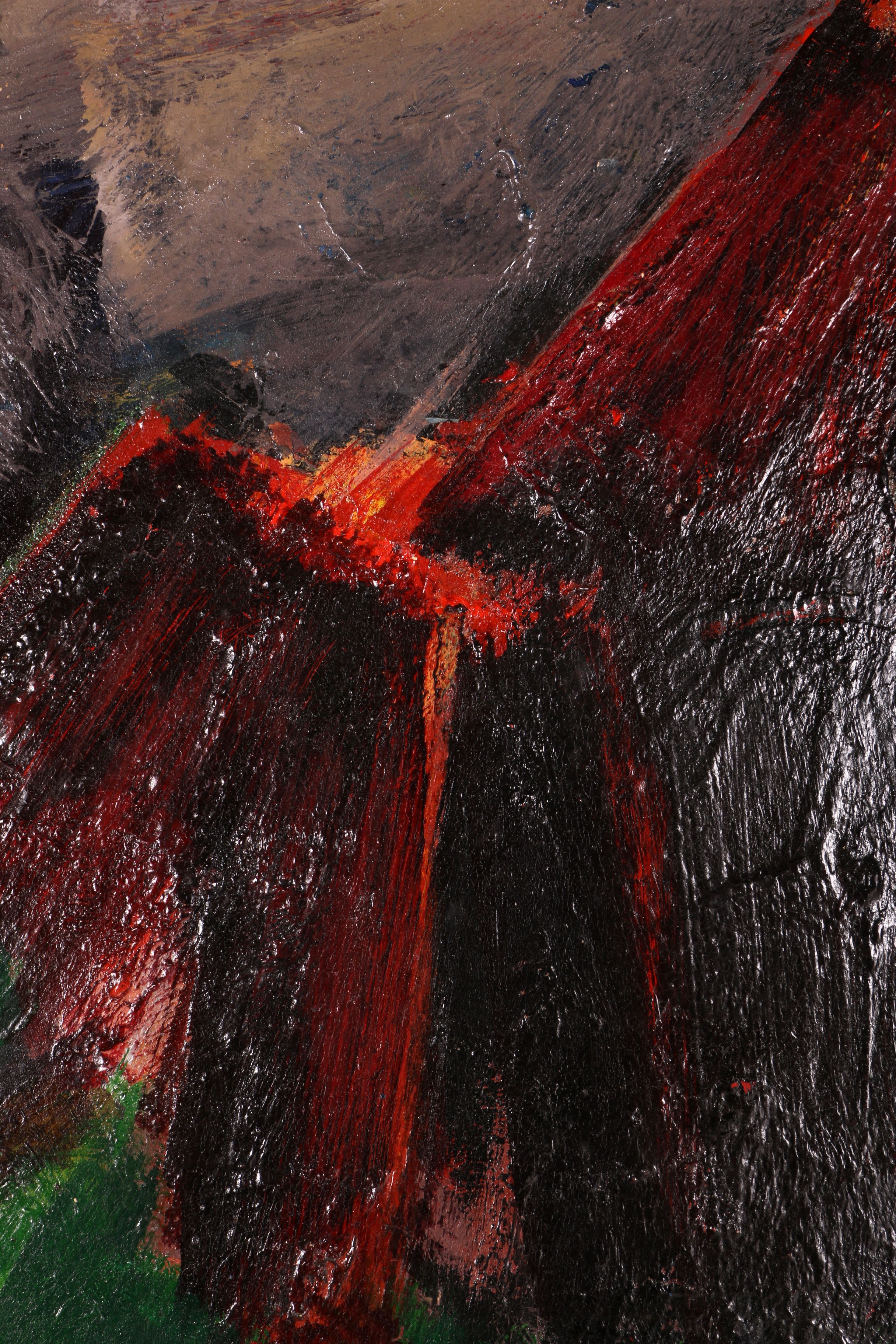 Alexander Minewski Original Oil Painting "Red Mountains"