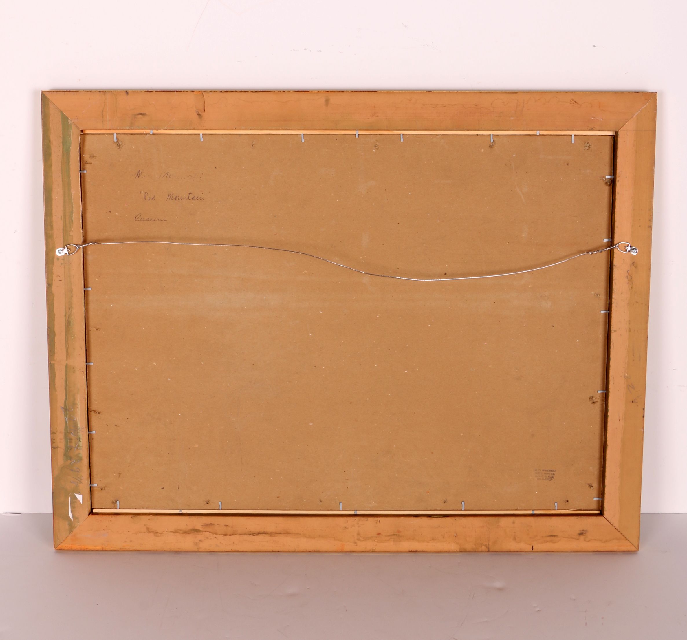 Alexander Minewski Original Oil Painting "Red Mountains"