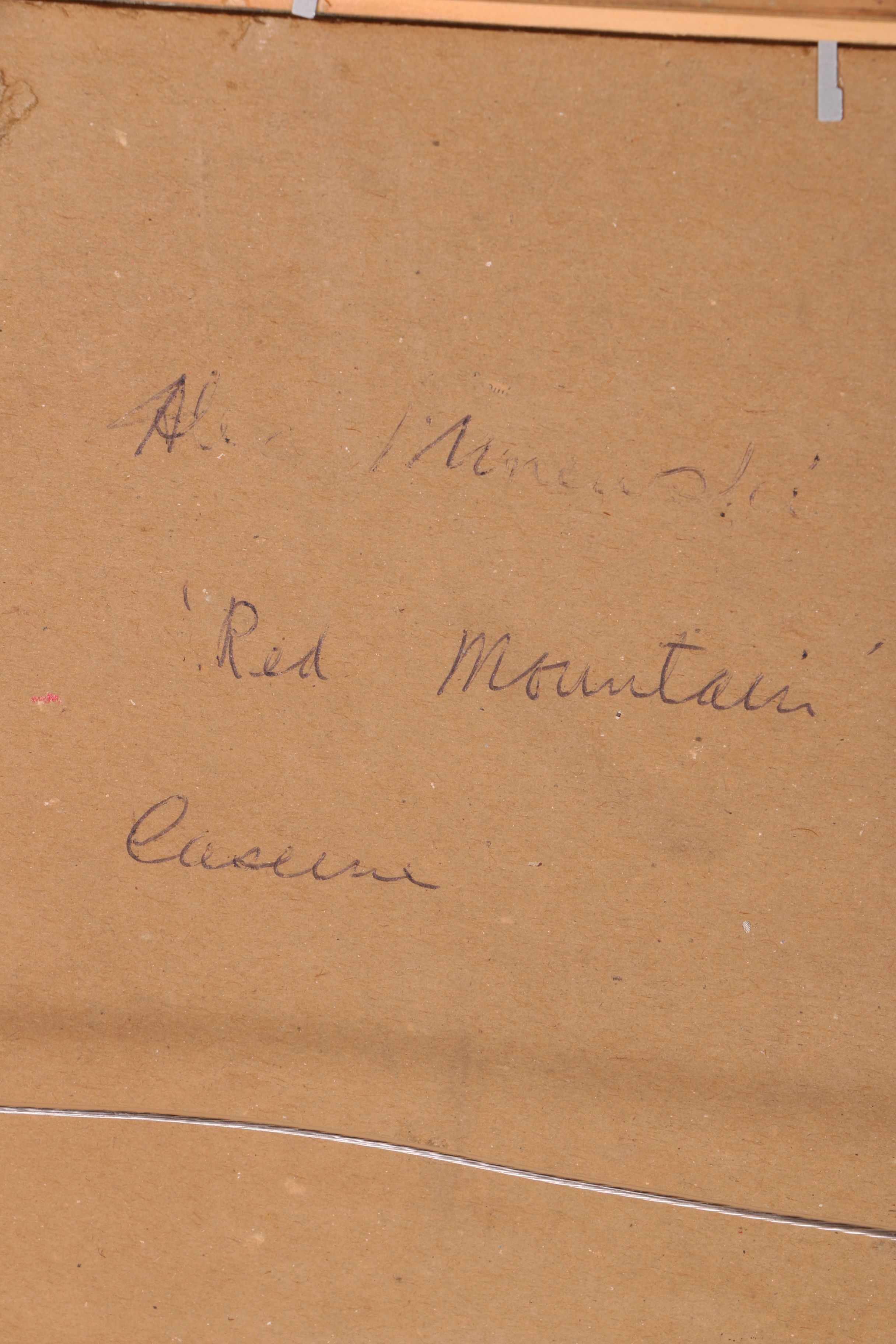 Alexander Minewski Original Oil Painting "Red Mountains"