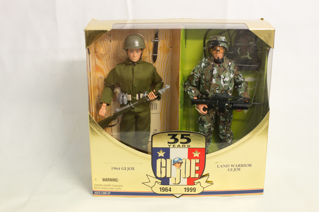 "GI Joe 35 Years"  Commemorative Action Figures of GI Joe and Land Warrior GI Joe