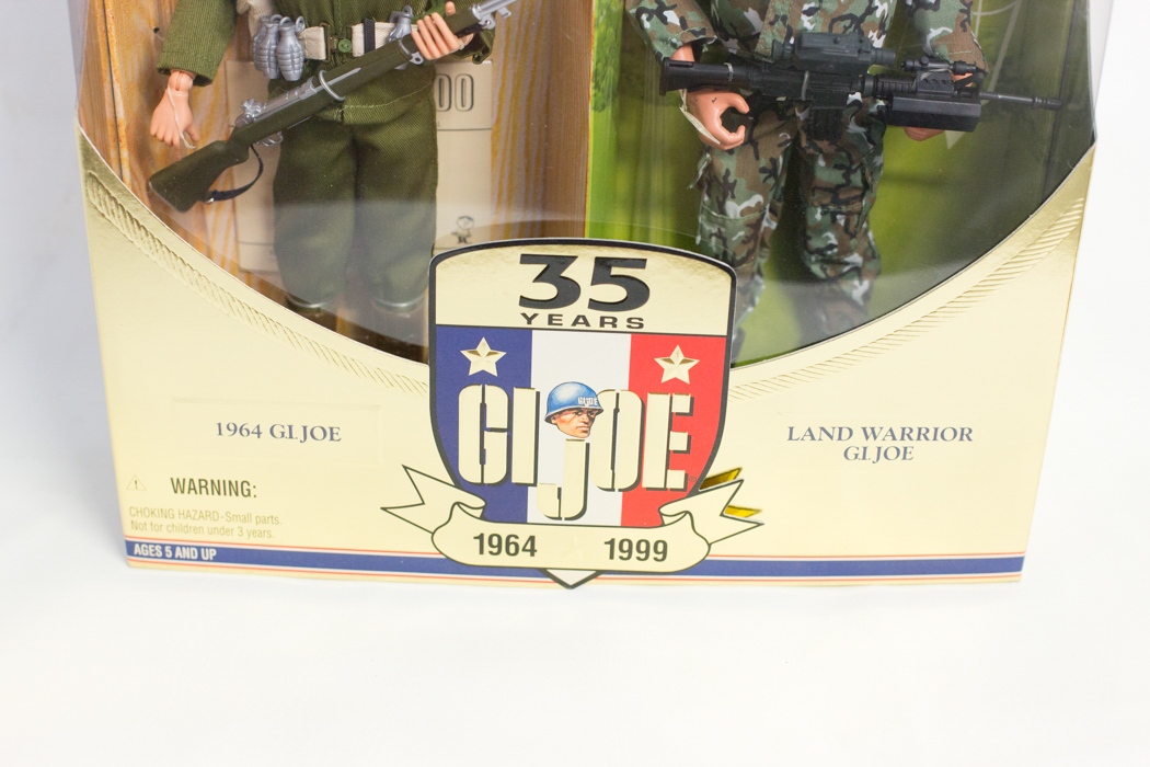 "GI Joe 35 Years"  Commemorative Action Figures of GI Joe and Land Warrior GI Joe