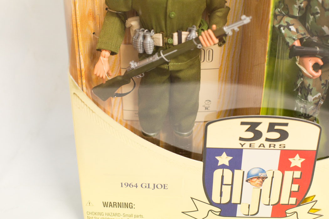 "GI Joe 35 Years"  Commemorative Action Figures of GI Joe and Land Warrior GI Joe