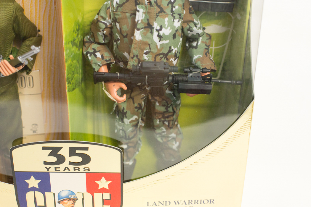 "GI Joe 35 Years"  Commemorative Action Figures of GI Joe and Land Warrior GI Joe