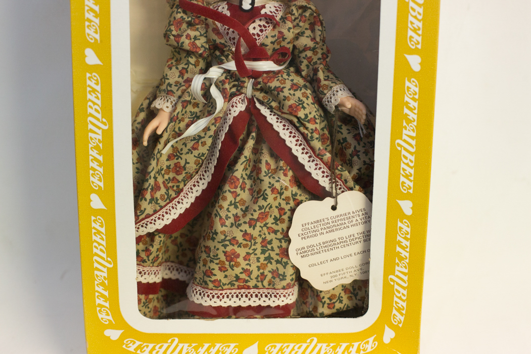 Effanbee Currier and Ives Collection "A Night on the Hudson" (#1255) and "Life in the Country" (#1254)