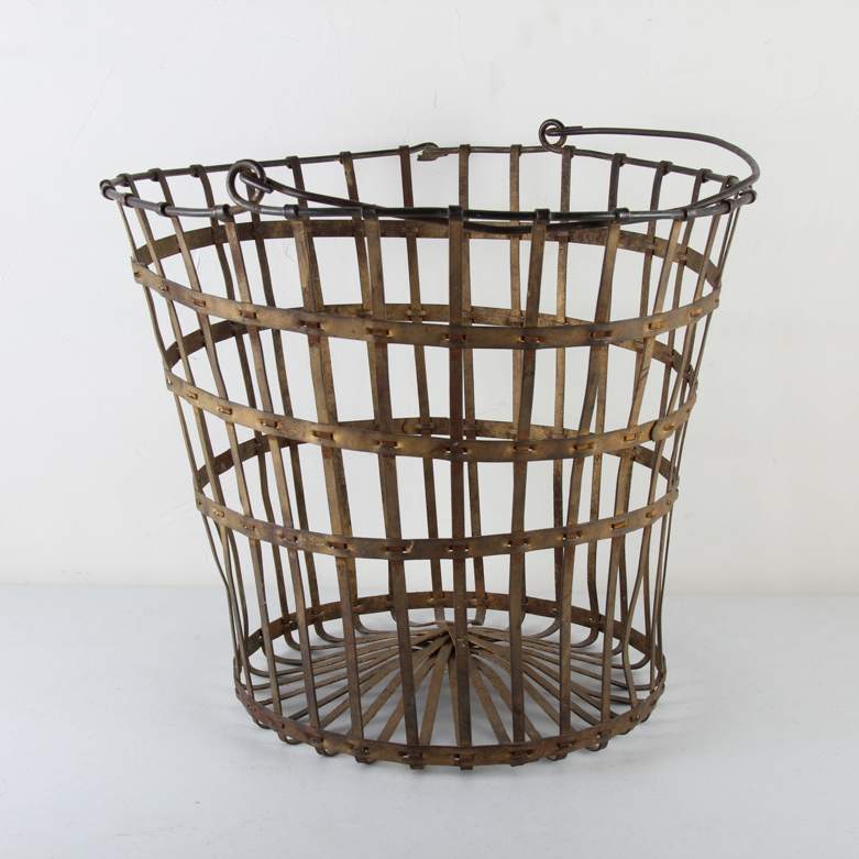 Antique Brass Basket