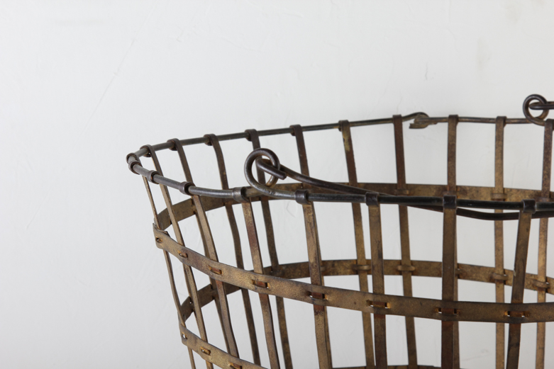 Antique Brass Basket