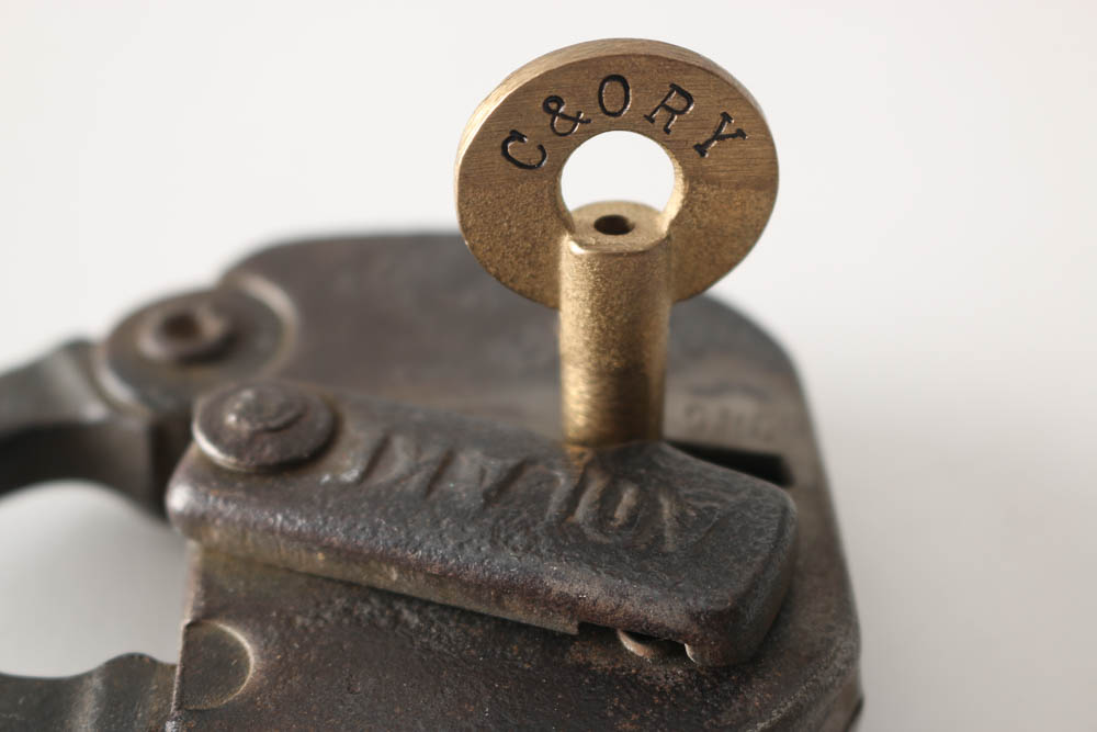 Adlake and Yale Railroad Switch Locks with Keys