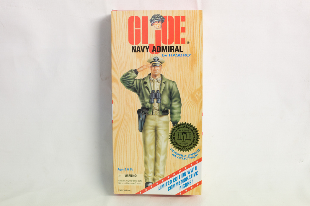 "GI Joe" Limited Edition WWII 50th Anniversary Army General and Navy Admiral Commemorative Figures by Hasbro