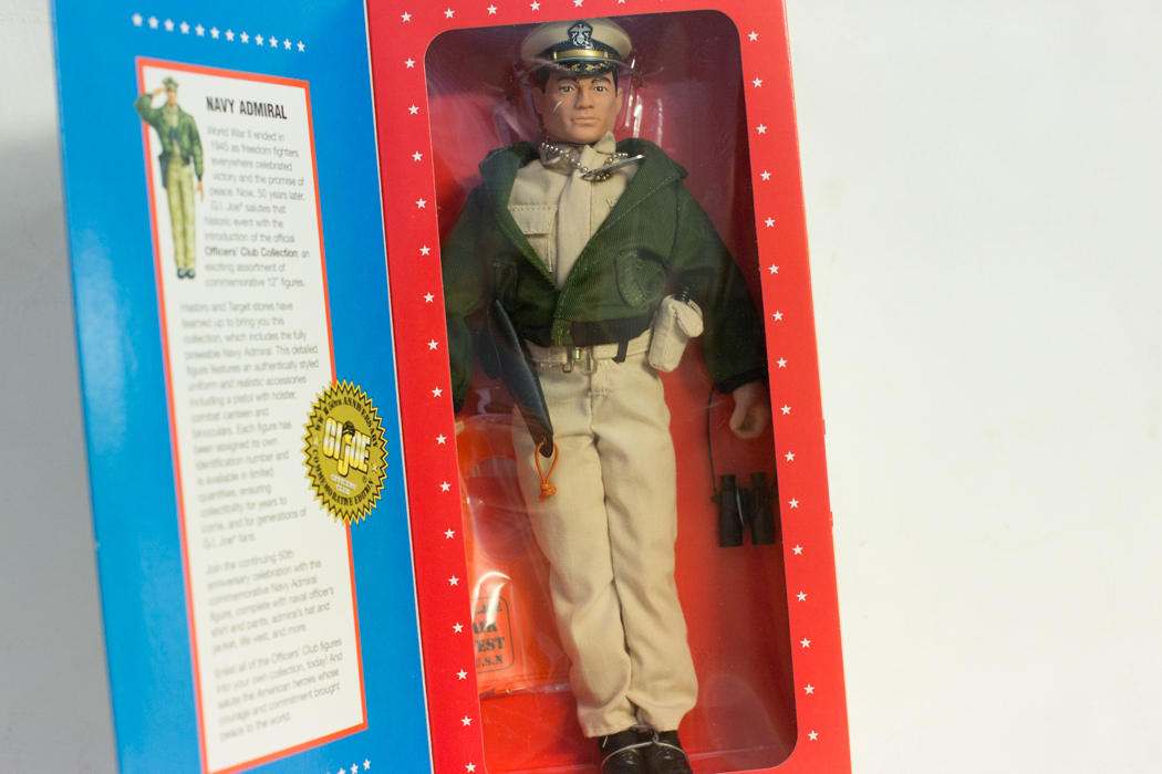"GI Joe" Limited Edition WWII 50th Anniversary Army General and Navy Admiral Commemorative Figures by Hasbro