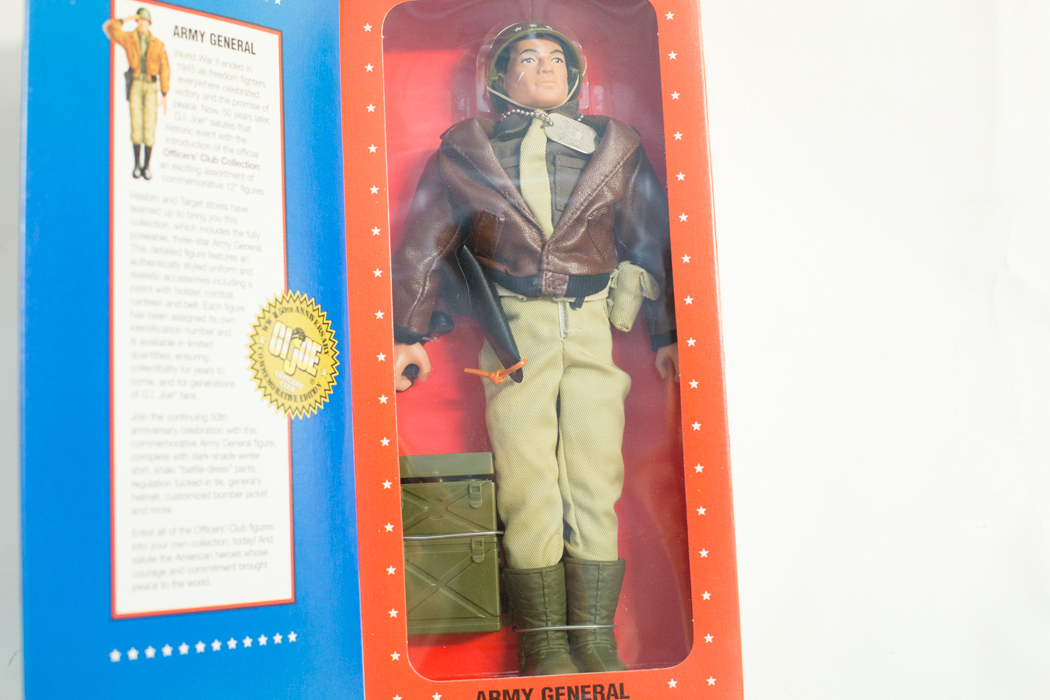 "GI Joe" Limited Edition WWII 50th Anniversary Army General and Navy Admiral Commemorative Figures by Hasbro