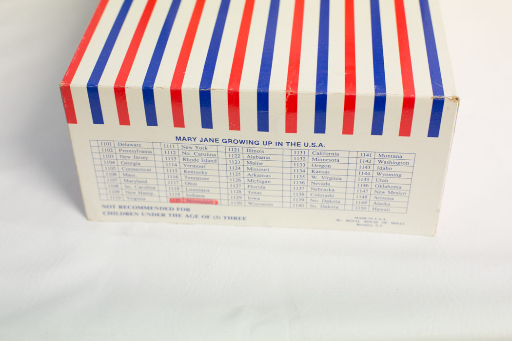 Royal House of Dolls "Mary Jane Growing up the USA" Alabama