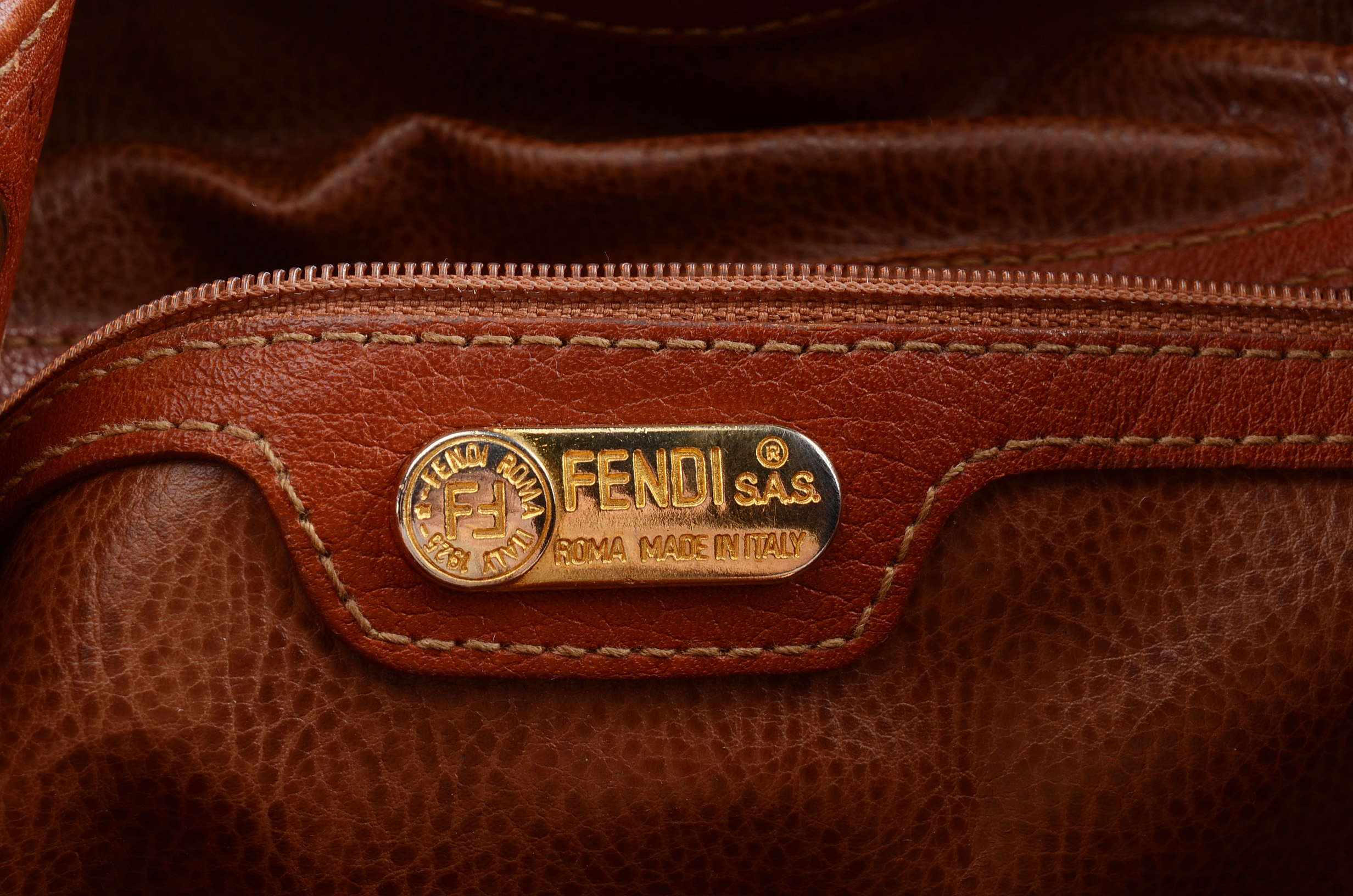 Circa 1980s Fendi Drawstring Bucket Bag