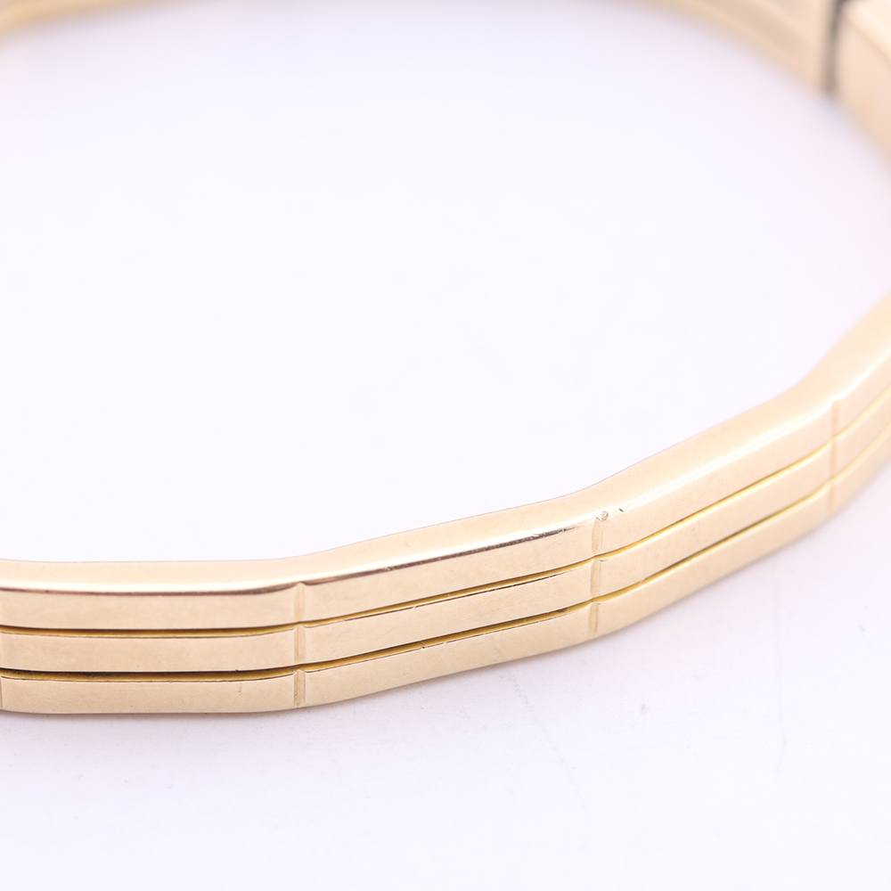 14K Gold Hinged Bangle Bracelet