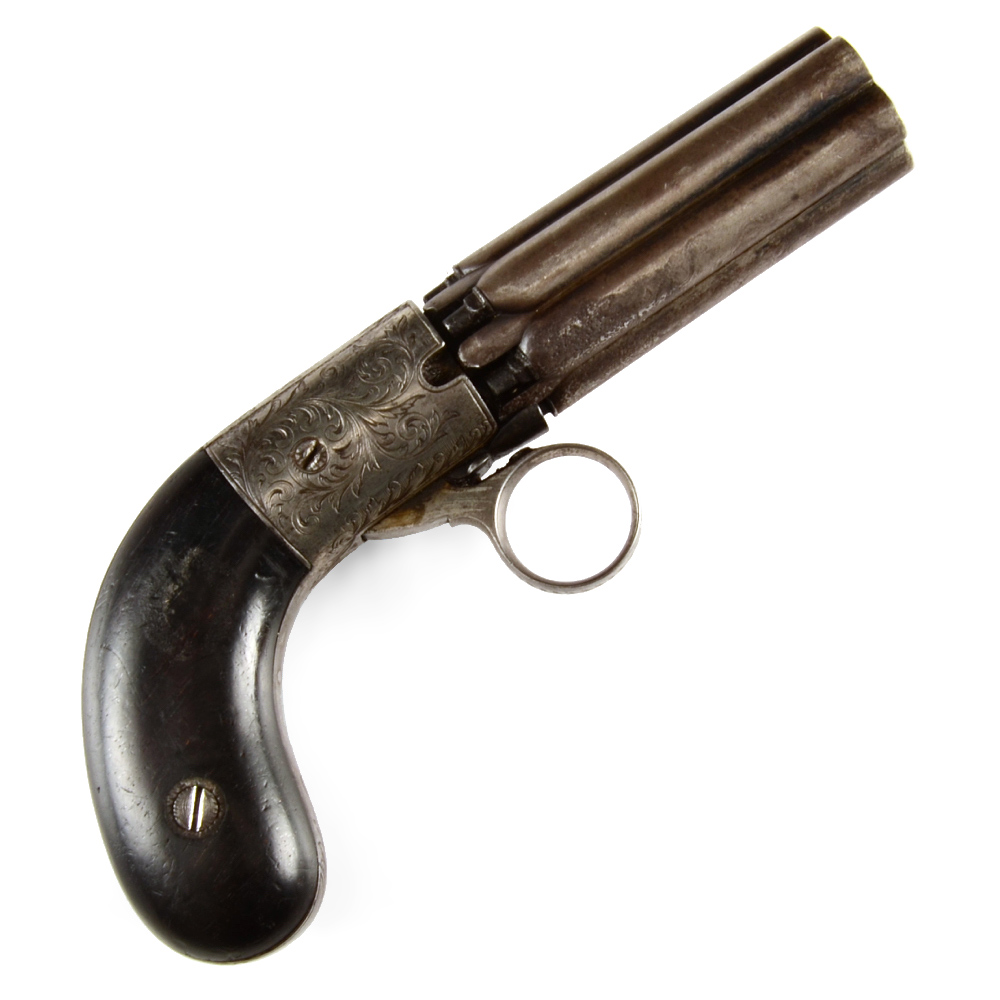 Antique Mariette Brevete Pepperbox Pistol