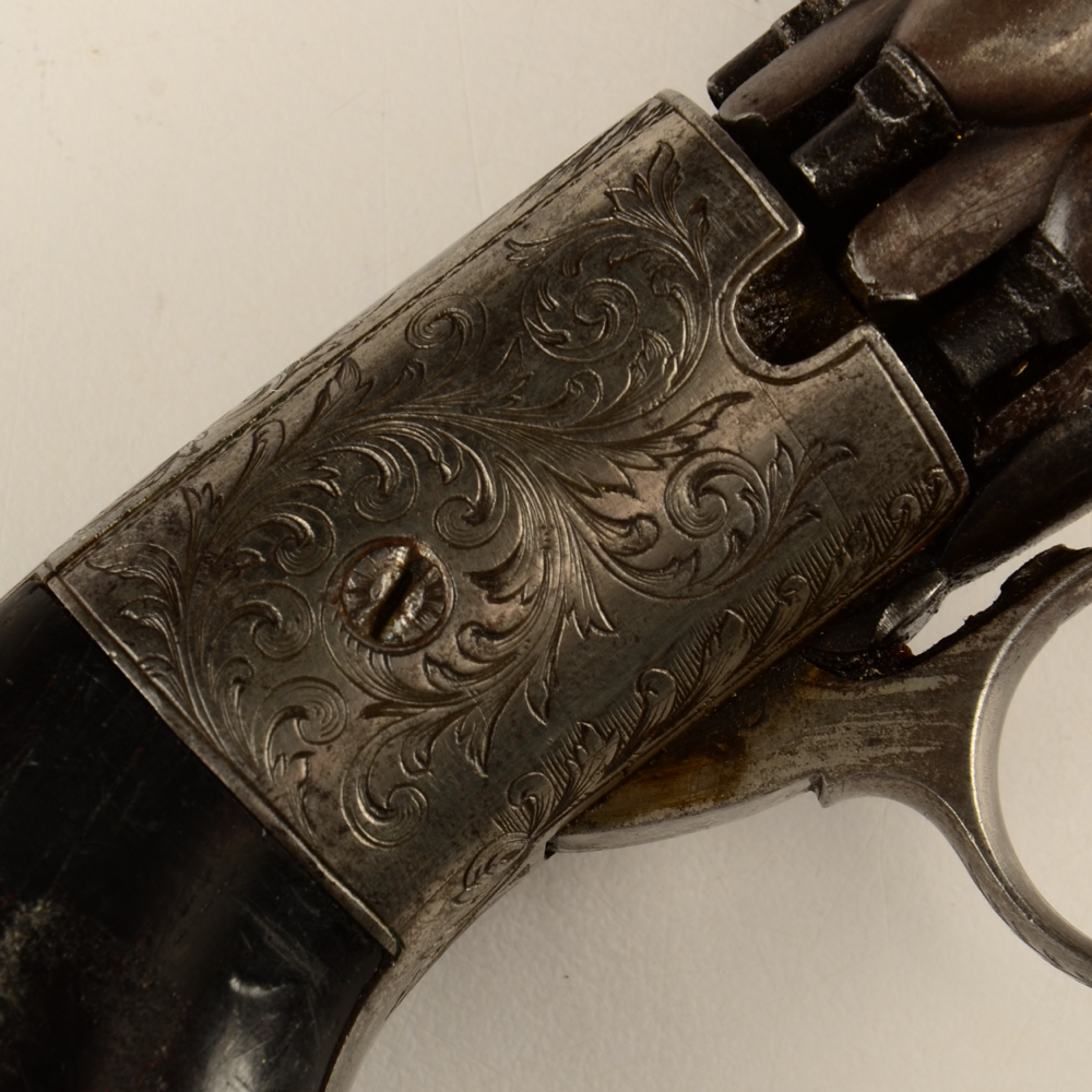 Antique Mariette Brevete Pepperbox Pistol